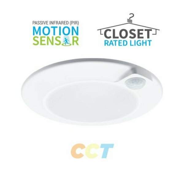 Portor 4in. LED Closet Light, PIR Motion Sensor PT-DMS-4I-10W-5CCT